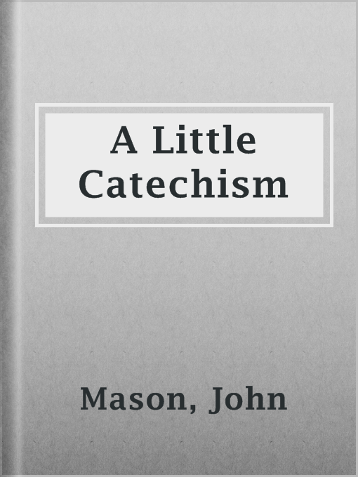 Cover image for A Little Catechism